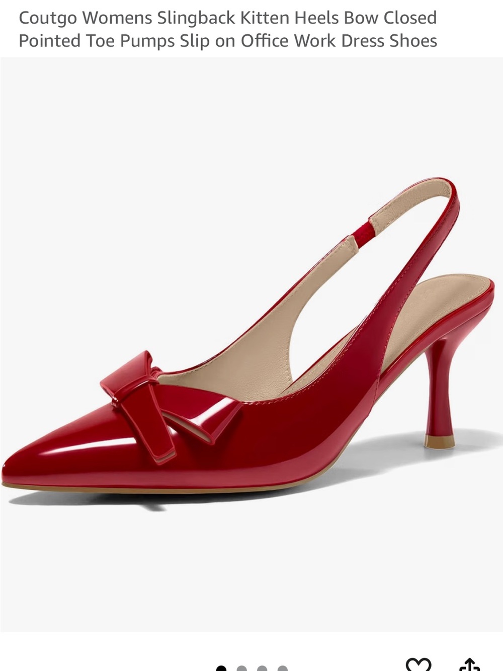 Courthouse Women’s Slingback Kitten Heels